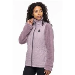 686 Thermal Hybrid Jacket - Women's -Ladies Skiing Store fw23 686 womensthermalhybridjacket dustyorchid 1