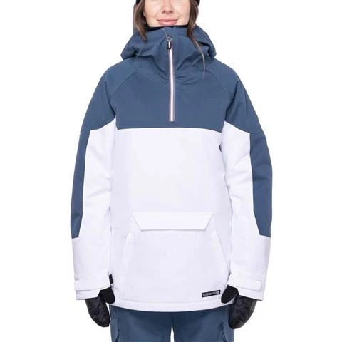 686 Upton Insulated Anorak - Women's -Ladies Skiing Store fw23 686 womensuptoninsulatedanorak whitecolorblock 2