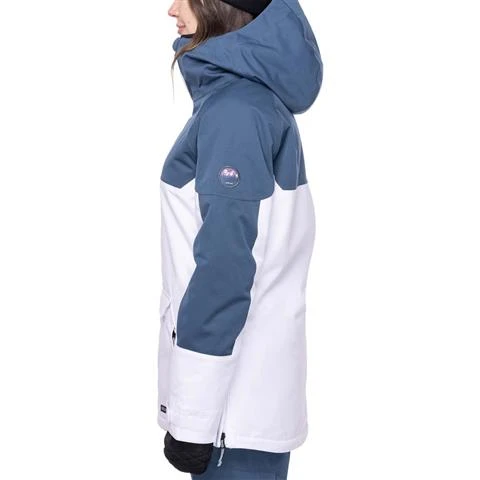 686 Upton Insulated Anorak - Women's -Ladies Skiing Store fw23 686 womensuptoninsulatedanorak whitecolorblock 3