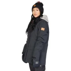 DC SHOES DC Bandwidth Jacket - Women's -Ladies Skiing Store fw23 dc womensbandwidthjacket black 4