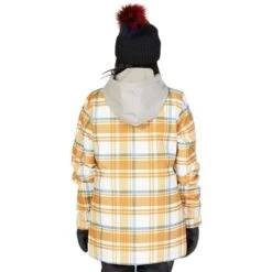 DC SHOES DC Bandwidth Jacket - Women's -Ladies Skiing Store fw23 dc womensbandwidthjacket plaidpelican 2