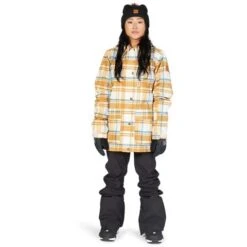 DC SHOES DC Bandwidth Jacket - Women's -Ladies Skiing Store fw23 dc womensbandwidthjacket plaidpelican 3