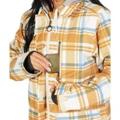 DC SHOES DC Bandwidth Jacket - Women's -Ladies Skiing Store fw23 dc womensbandwidthjacket plaidpelican 4