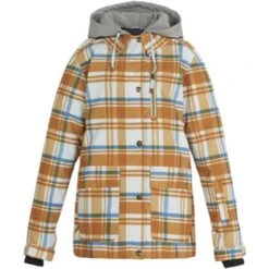 DC SHOES DC Bandwidth Jacket - Women's -Ladies Skiing Store fw23 dc womensbandwidthjacket plaidpelican 7