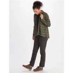Marmot Fairfax Boyfriend Midweight Flannel - Women's 7 Marmot Fairfax Boyfriend Midweight Flannel - Women's -Ladies Skiing Store fw23 marmot womensfairfaxboyfriendmidweightflannel nori 3