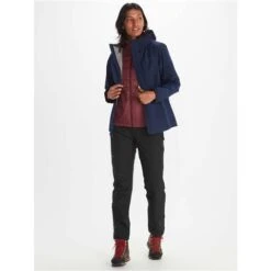 Marmot Minimalist Gore-Tex Jacket - Women's -Ladies Skiing Store fw23 marmot womensminimalistgoretexjacket arcticnavy 3
