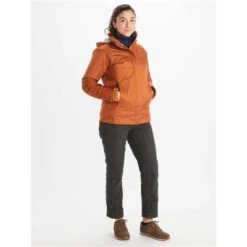 Marmot PreCip Eco Jacket - Women's 4 Marmot PreCip Eco Jacket - Women's -Ladies Skiing Store fw23 marmot womensprecipecojacket copper 3