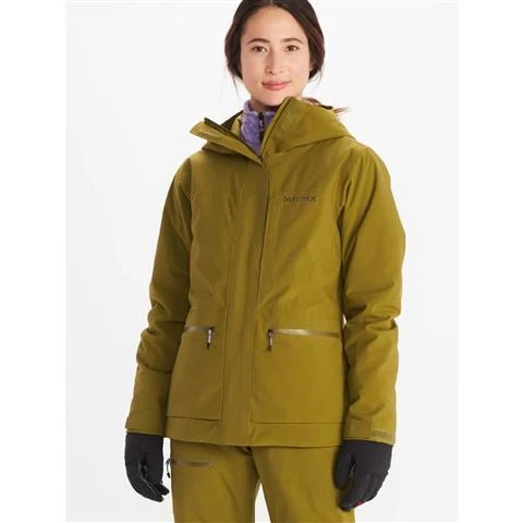 Marmot Refuge Jacket - Women's Marmot Refuge Jacket - Women's -Ladies Skiing Store fw23 marmot womensrefugejacket militarygreen 1