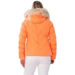 Obermeyer Bombshell Jacket - Women's -Ladies Skiing Store fw23 obermeyer womensbombshelljacket cantaloupe 2