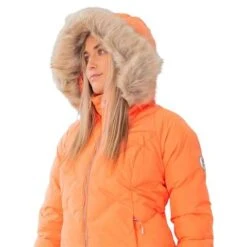 Obermeyer Bombshell Jacket - Women's -Ladies Skiing Store fw23 obermeyer womensbombshelljacket cantaloupe 4