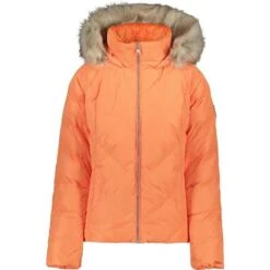 Obermeyer Bombshell Jacket - Women's -Ladies Skiing Store fw23 obermeyer womensbombshelljacket cantaloupe 6