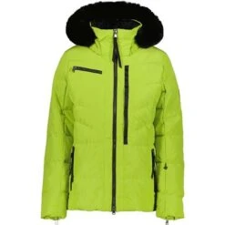 Obermeyer Circe Down Jacket - Women's -Ladies Skiing Store fw23 obermeyer womenscircedownjacket honeydew 1