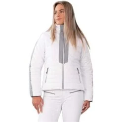 Obermeyer Como Jacket - Women's -Ladies Skiing Store fw23 obermeyer womenscomojacket white 1