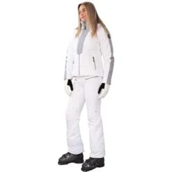 Obermeyer Como Jacket - Women's -Ladies Skiing Store fw23 obermeyer womenscomojacket white 6