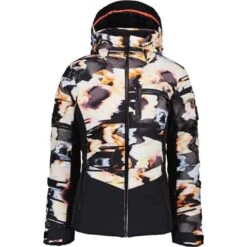 Obermeyer Women's Cosima Down Jacket | Buckmans -Ladies Skiing Store fw23 obermeyer womenscosimadownjacket glitchy 3