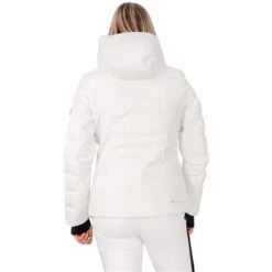 Obermeyer Women's Cosima Down Jacket | Buckmans -Ladies Skiing Store fw23 obermeyer womenscosimadownjacket white 2