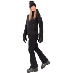 Obermeyer Electra Jacket - Women's -Ladies Skiing Store fw23 obermeyer womenselectrajacket black 8