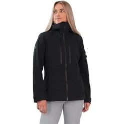 Obermeyer Highlands Shell Jacket - Women's -Ladies Skiing Store fw23 obermeyer womenshighlandsshelljacket black 1