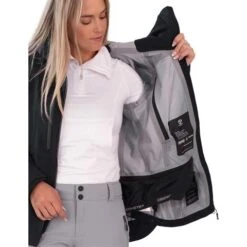 Obermeyer Highlands Shell Jacket - Women's -Ladies Skiing Store fw23 obermeyer womenshighlandsshelljacket black 5