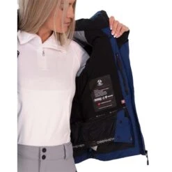 Obermeyer Kayla Jacket - Women's -Ladies Skiing Store fw23 obermeyer womenskaylajacket navy 5