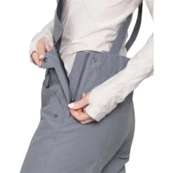 Obermeyer Malta Bib Overalls - Women's -Ladies Skiing Store fw23 obermeyer womensmaltabiboveralls blackdenim 5