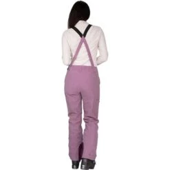 Obermeyer Malta Bib Overalls - Women's -Ladies Skiing Store fw23 obermeyer womensmaltabiboveralls denimbeet 2