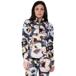 Obermeyer Sarah 1/4 Zip - Women's -Ladies Skiing Store fw23 obermeyer womenssarahquarterzip glitchy 1