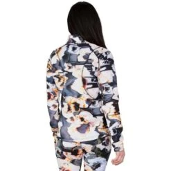 Obermeyer Sarah 1/4 Zip - Women's -Ladies Skiing Store fw23 obermeyer womenssarahquarterzip glitchy 2