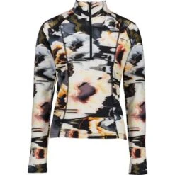 Obermeyer Sarah 1/4 Zip - Women's -Ladies Skiing Store fw23 obermeyer womenssarahquarterzip glitchy 3
