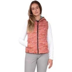 Obermeyer Zoe Reversible Down Vest - Women's -Ladies Skiing Store fw23 obermeyer womenszoereversibledownvest rosedust