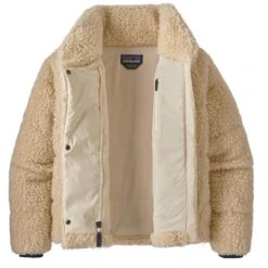 Patagonia Recycled High Pile Fleece Down Jacket - Women's (26760) -Ladies Skiing Store fw23 patagonia womensrecycledhighpilefleecedownjacket oysterwhite 4