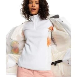 Roxy Andie Jacket - Women's 9 Roxy Andie Jacket - Women's -Ladies Skiing Store fw23 roxy womensandiejacket brightwhitetenderness 8