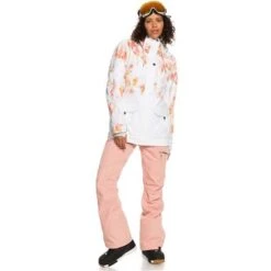 Roxy Andie Jacket - Women's 10 Roxy Andie Jacket - Women's -Ladies Skiing Store fw23 roxy womensandiejacket brightwhitetenderness 9