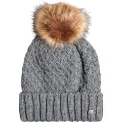 Roxy Blizzard Beanie - Women's 5 Roxy Blizzard Beanie - Women's -Ladies Skiing Store fw23 roxy womensblizzardbeanie heathergrey