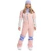 Roxy Chloe Kim Bib Pant - Women's -Ladies Skiing Store fw23 roxy womenschloekimbibpant mellowrose 1