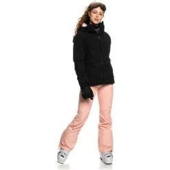 Roxy Dusk Warmlink Jacket - Women's -Ladies Skiing Store fw23 roxy womensduskwarmlinkjacket trueblack 10