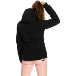 Roxy Dusk Warmlink Jacket - Women's -Ladies Skiing Store fw23 roxy womensduskwarmlinkjacket trueblack 3