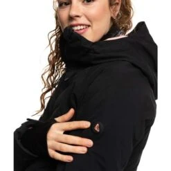 Roxy Dusk Warmlink Jacket - Women's -Ladies Skiing Store fw23 roxy womensduskwarmlinkjacket trueblack 4