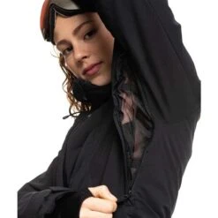 Roxy Dusk Warmlink Jacket - Women's -Ladies Skiing Store fw23 roxy womensduskwarmlinkjacket trueblack 5