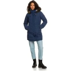 Roxy Ellie Warmlink Jacket - Women's 4 Roxy Ellie Warmlink Jacket - Women's -Ladies Skiing Store fw23 roxy womenselliewarmlinkjacket medievalblue 3