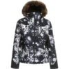 Roxy Jet Ski Premium Jacket - Women's -Ladies Skiing Store fw23 roxy womensjetskipremiumjacket trueblackfutureflower