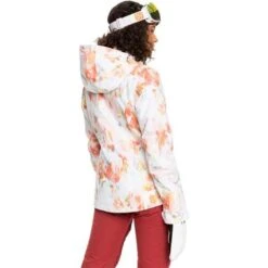 Roxy Jetty Jacket - Women's -Ladies Skiing Store fw23 roxy womensjettyjacket brightwhitetnederness 2