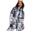 Roxy Ritual Jacket - Women's -Ladies Skiing Store fw23 roxy womensritualjacket trueblackfutureflower 1