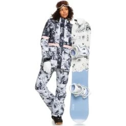 Roxy Ritual Jacket - Women's -Ladies Skiing Store fw23 roxy womensritualjacket trueblackfutureflower 10