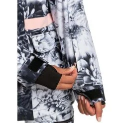 Roxy Ritual Jacket - Women's -Ladies Skiing Store fw23 roxy womensritualjacket trueblackfutureflower 7
