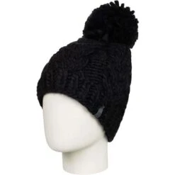 Roxy Winter Beanie - Women's -Ladies Skiing Store fw23 roxy womenswinterbeanie trueblack 1