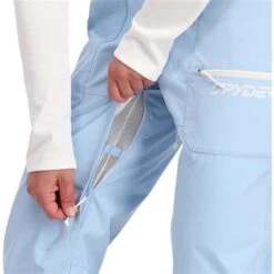 Spyder Terrain GTX Bib - Women's -Ladies Skiing Store fw23 spyder womens terraingtxbib powderbluehighvoltage 4