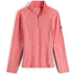 Spyder Accord Zip T-Neck - Women's -Ladies Skiing Store fw23 spyder womensaccordziptneck tropic 2
