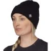 Spyder Cable Knit Hat - Women's -Ladies Skiing Store fw23 spyder womenscableknitahat black