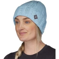 Spyder Cable Knit Hat - Women's -Ladies Skiing Store fw23 spyder womenscableknitahat frost